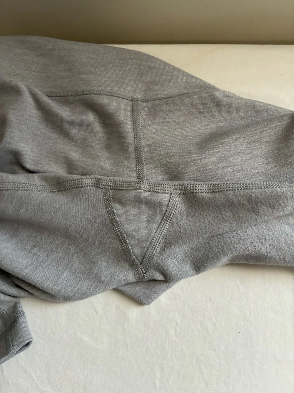 Lululemon Cropped Gray Leggings Old Style SZ 6